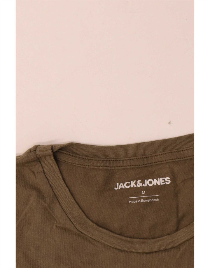 Jack & Jones Haut T-Shirt Graphique Homme Kaki Moyen Coton