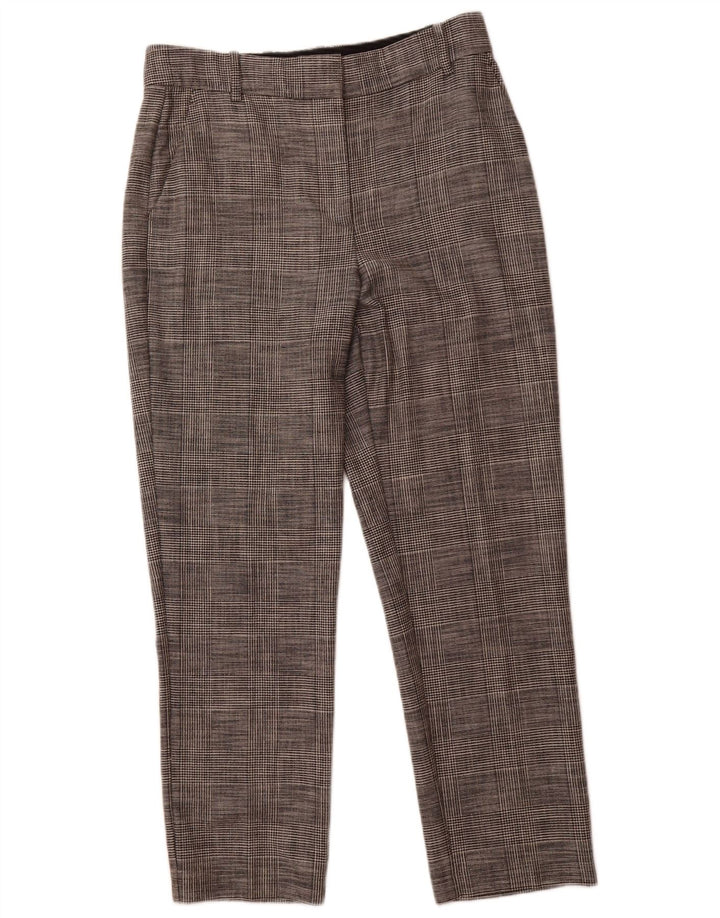 REISS Pantalon de costume taille haute pour femme UK 12 Medium W32 L28 Gris