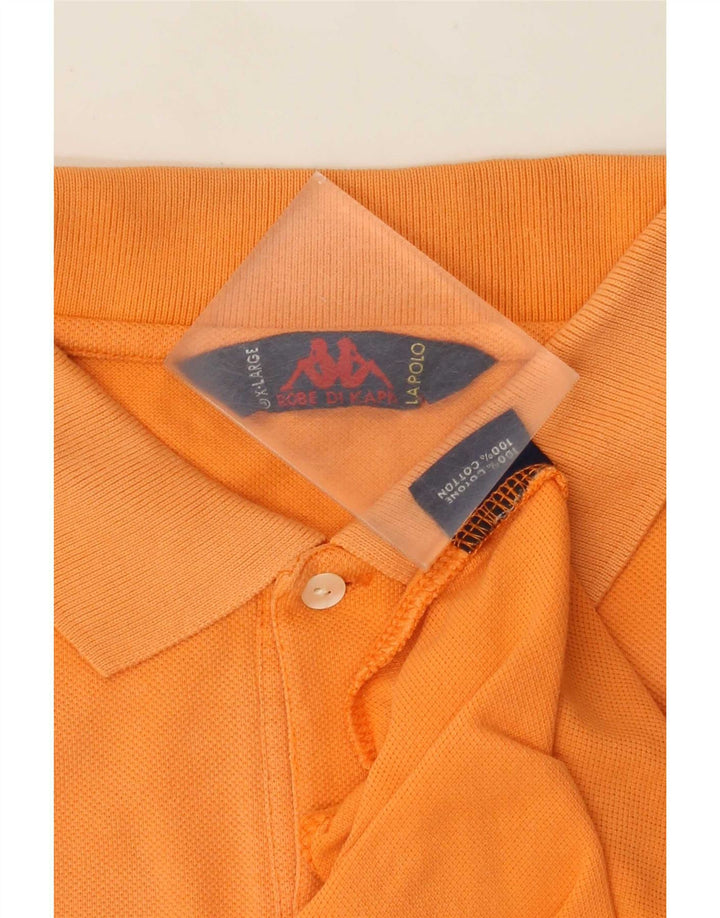 Kappa Polo Homme XL Orange Coton