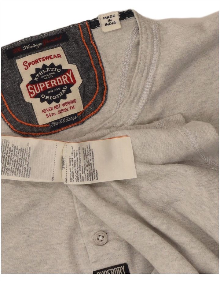 Superdry T-Shirt Homme Top 2XL Gris Coton