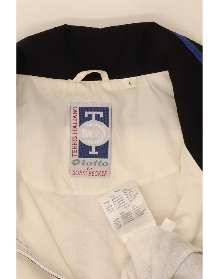 Lotto Veste de survêtement pour homme Large Blanc Colorblock Polyester