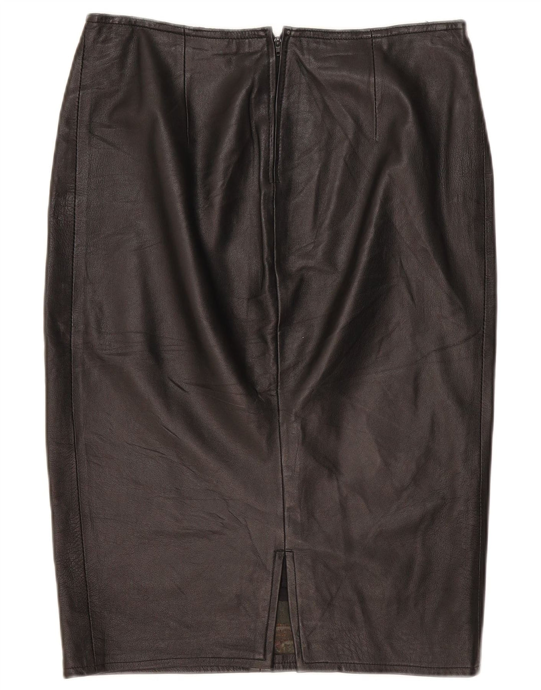 jupe en cuir femme vintage W32 Grand Noir