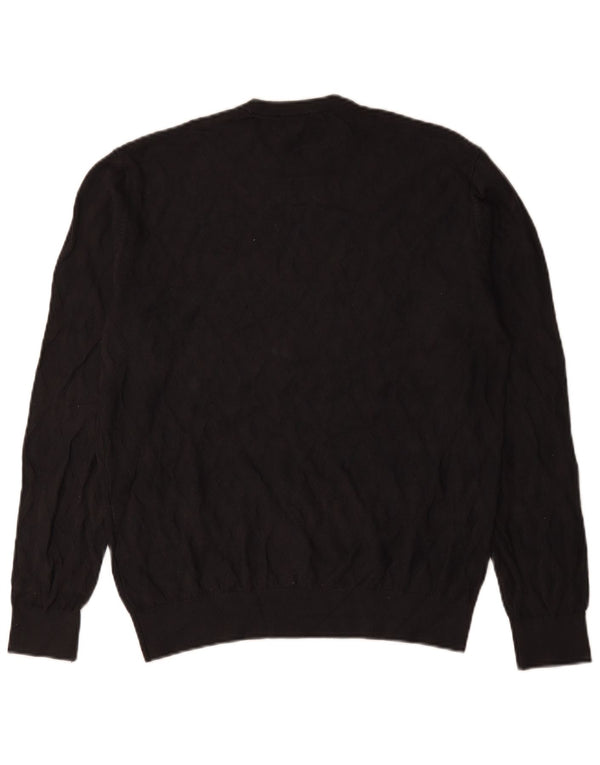 Emporio Armani Mens Crew Neck Jumper Sweater Medium Grey Viscose