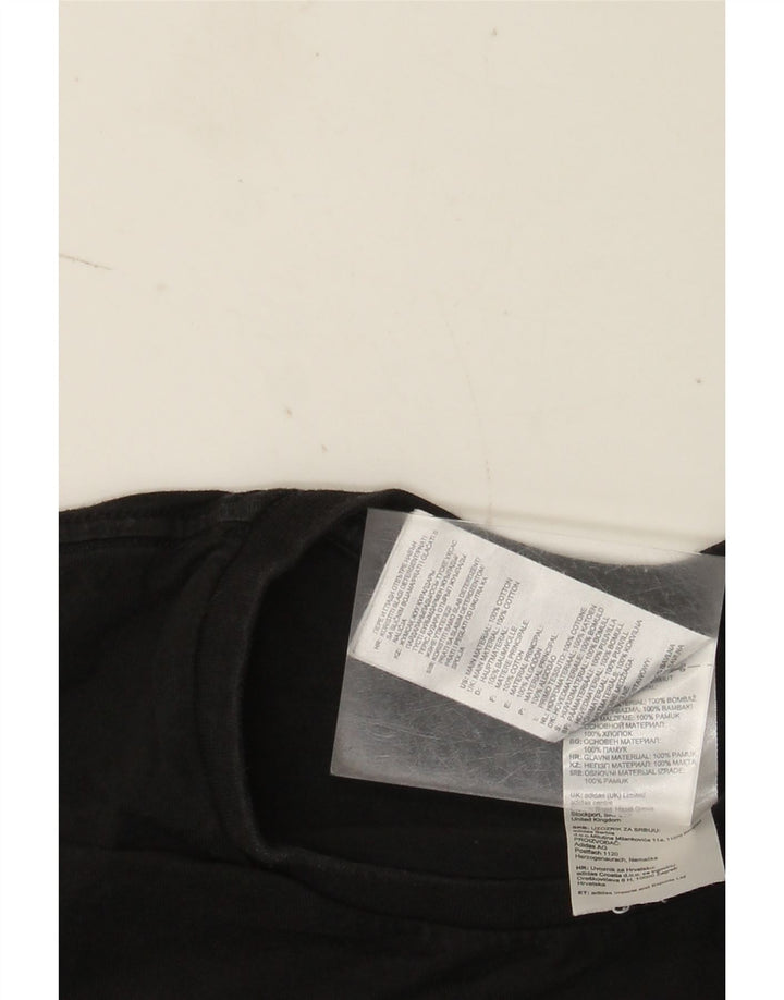 Adidas T-shirt graphique pour homme en coton noir moyen