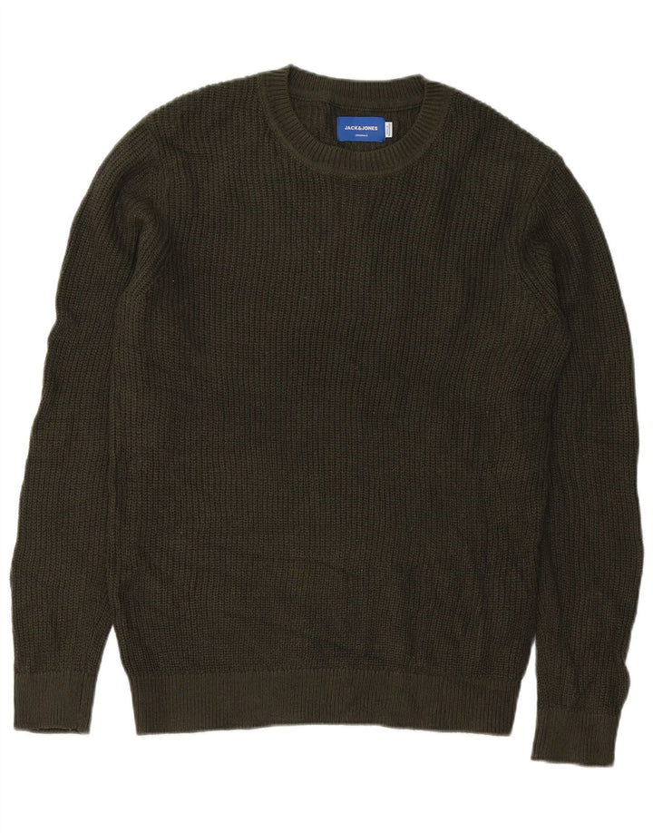 Jack & Jones Pull Col Rond Homme Vert Moyen Acrylique