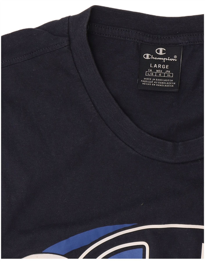 Champion T-Shirt Graphique Homme Grand Bleu Marine
