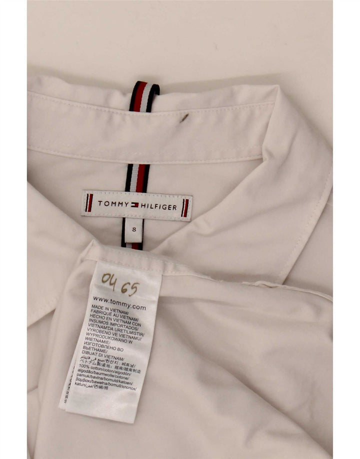 Tommy Hilfiger Chemise Femme US 8 Medium Blanc Coton