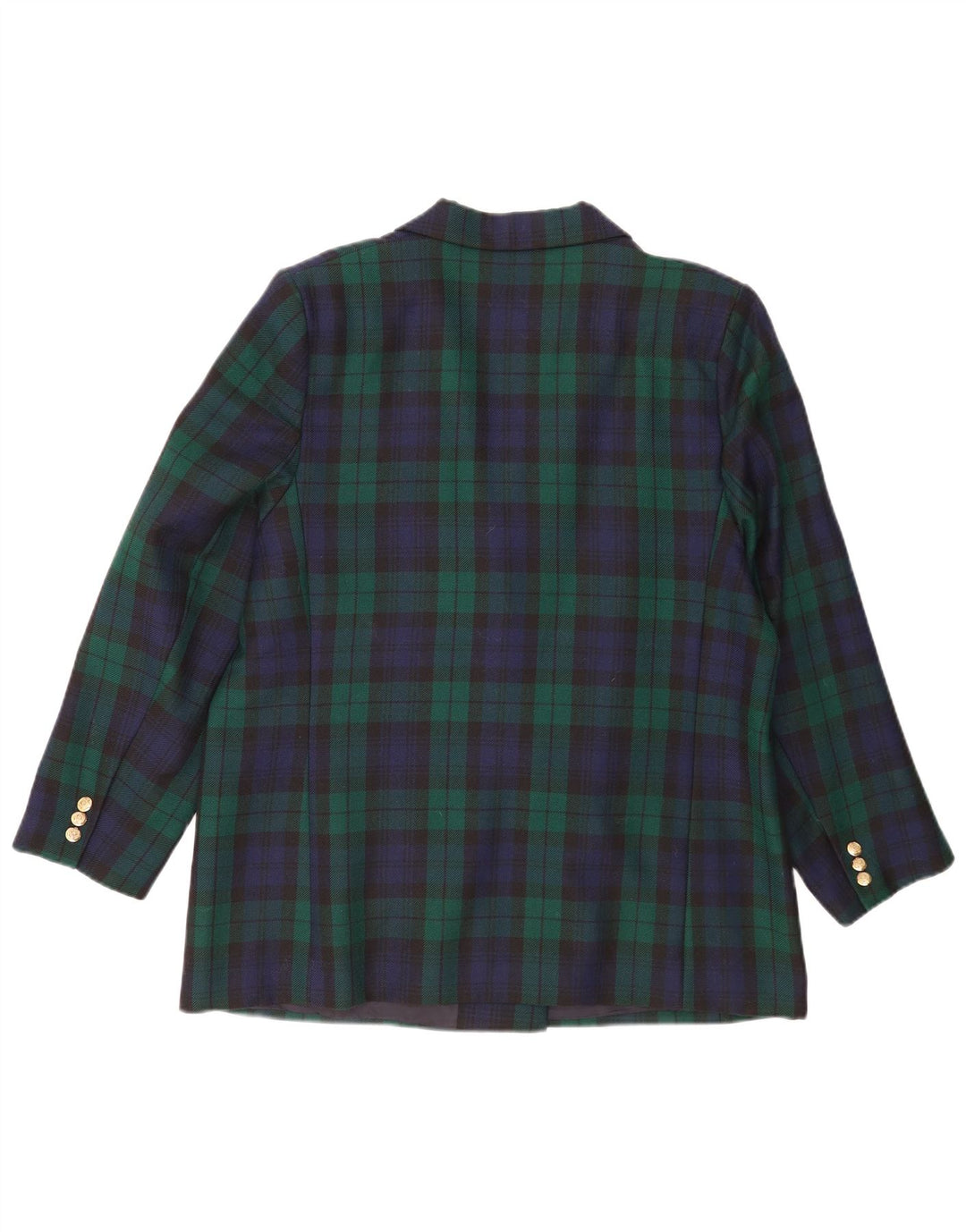 Marks & Spencer Veste blazer double boutonnage pour homme UK 44 2XL Vert à carreaux