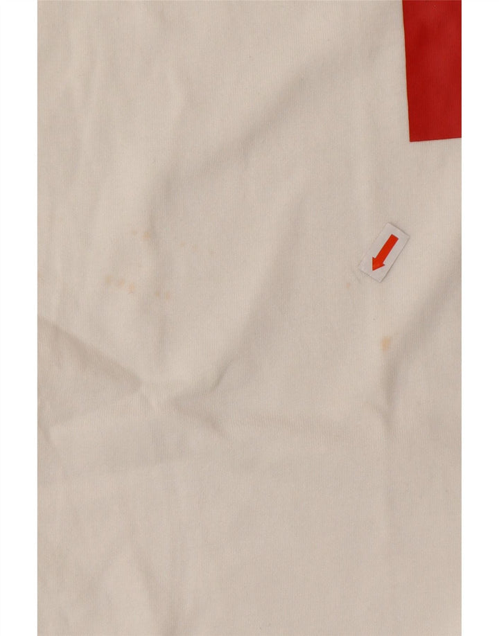 NIKE T-shirt graphique pour homme en coton blanc moyen