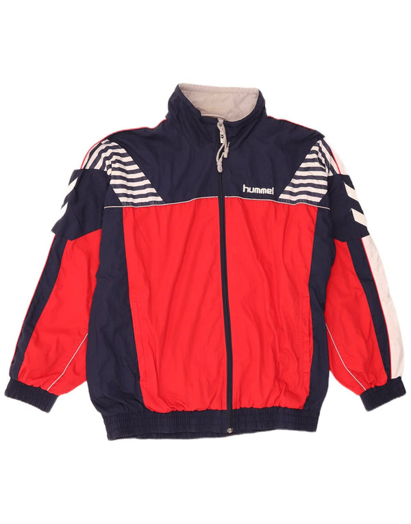 Hummel Veste de Survêtement Graphique Homme Large Rouge Colorblock Sports