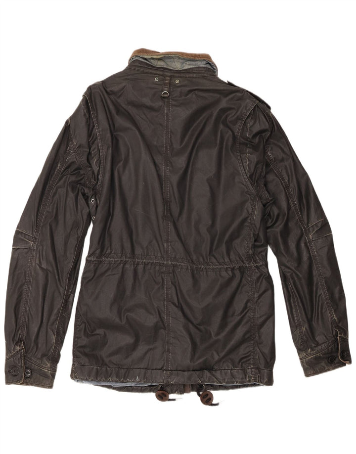 Levi's Veste militaire pour homme UK 40 Large Noir Coton