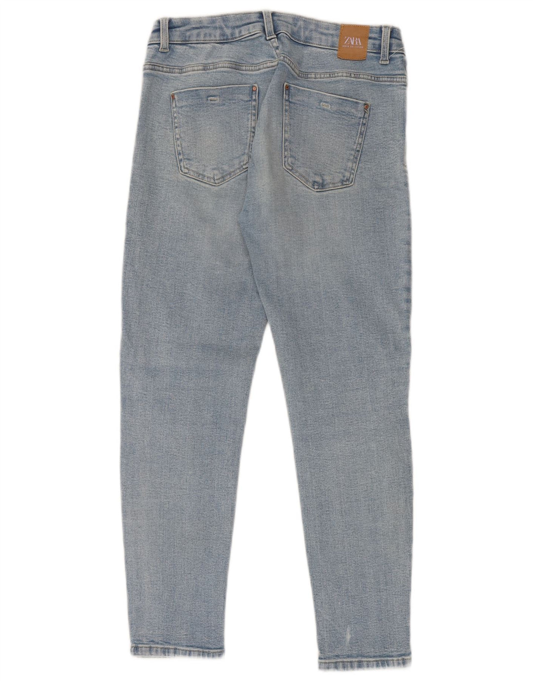 Zara Jean skinny pour femme EU 40 Medium W30 L28 Bleu
