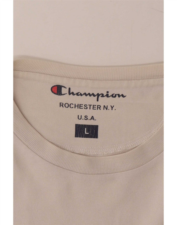 Champion Haut à manches longues pour homme Blanc Taille L