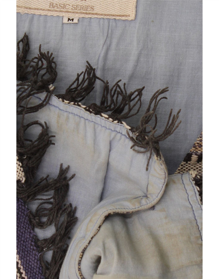 gilet homme vintage moyen coton rayé multicolore