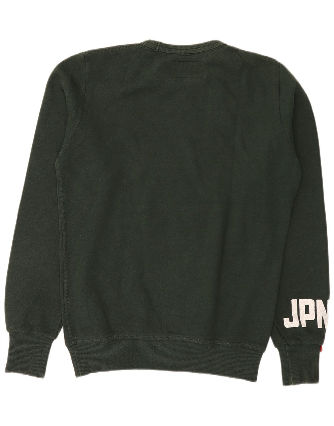 Superdry Sweat-Shirt Graphique en Coton Vert Moyen Homme
