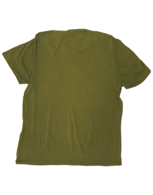 Levi's T-Shirt Graphique Homme Vert Large Coton