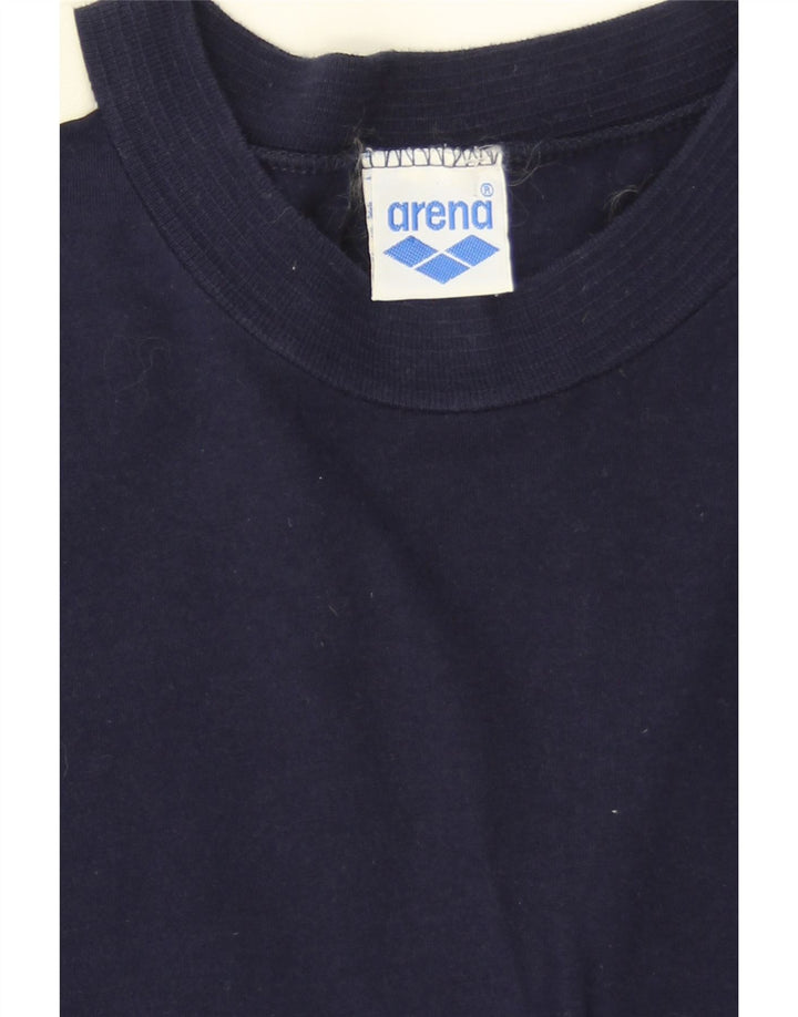 Arena T-Shirt Graphique Homme Petit Bleu Marine Colourblock