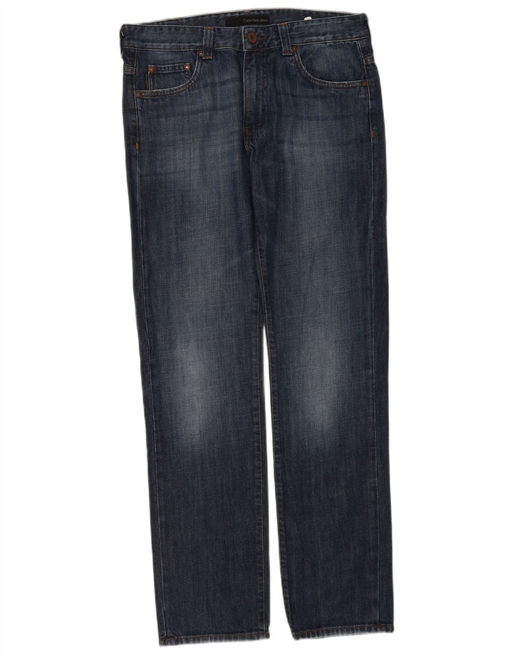 Calvin Klein Jean Slim Homme W32 L34 Bleu Coton