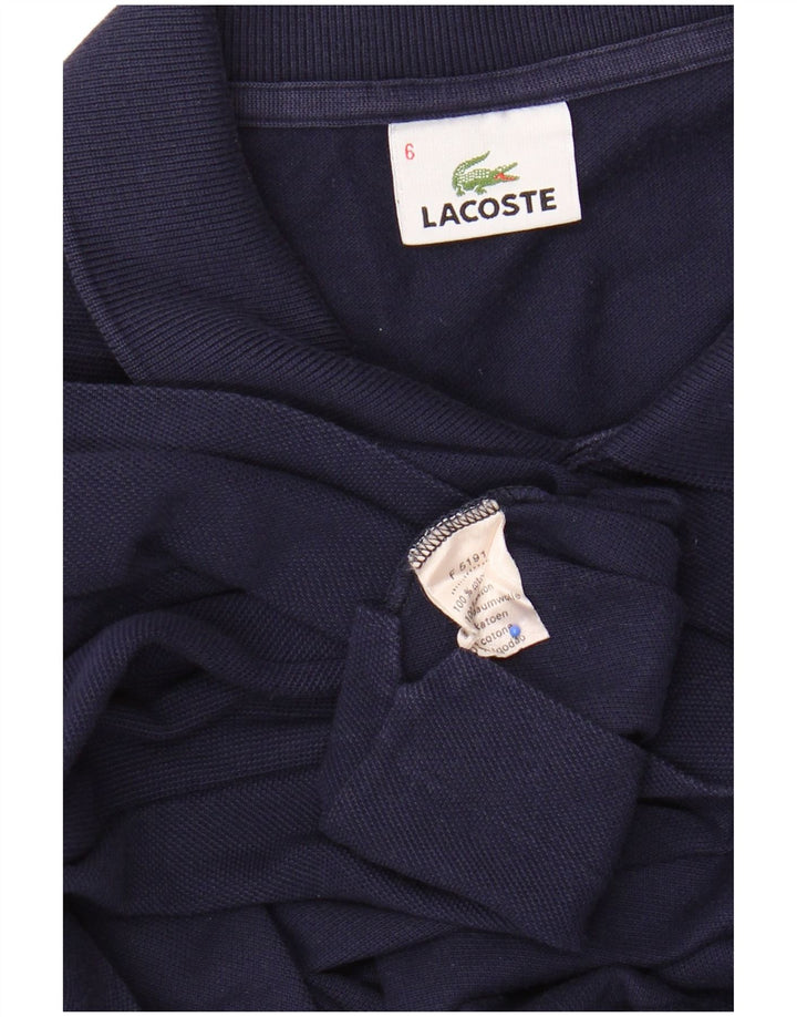 LACOSTE Polo Homme Taille 6 XL Bleu Marine Coton