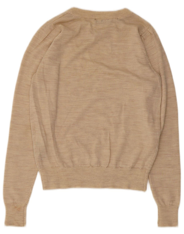 Selected Femme Pull Col Bateau Femme UK 6 XS Laine Beige