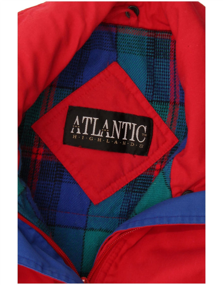 Veste coupe-vent femme vintage UK 14 Grand Rouge