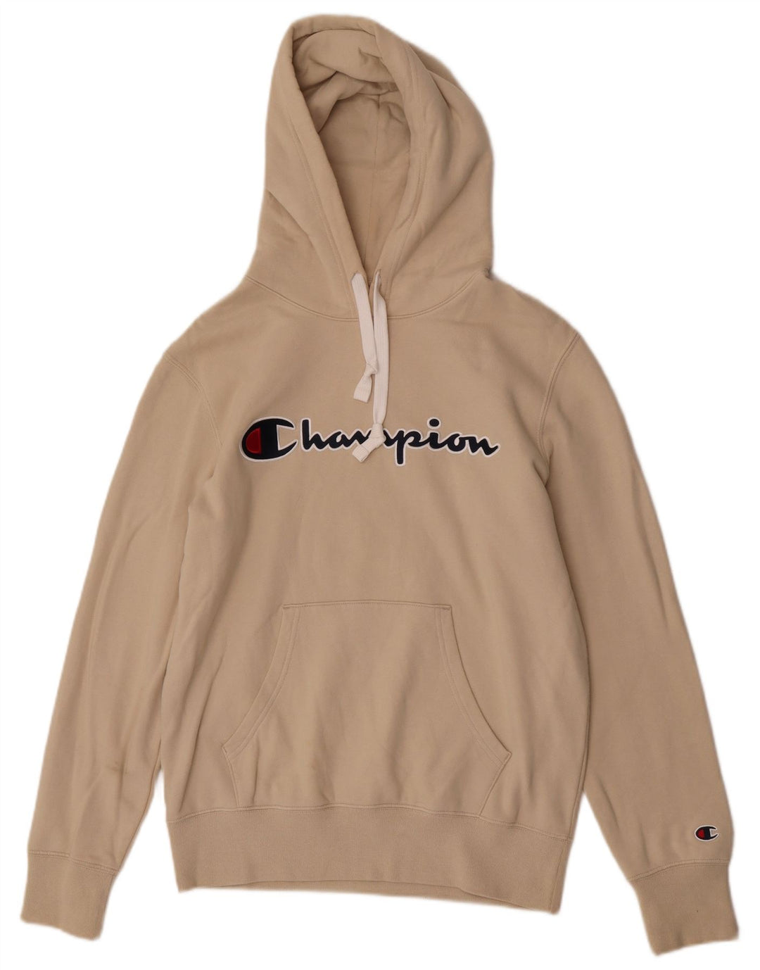 Champion Pull à Capuche Graphic Regular Fit Homme Coton Beige Moyen