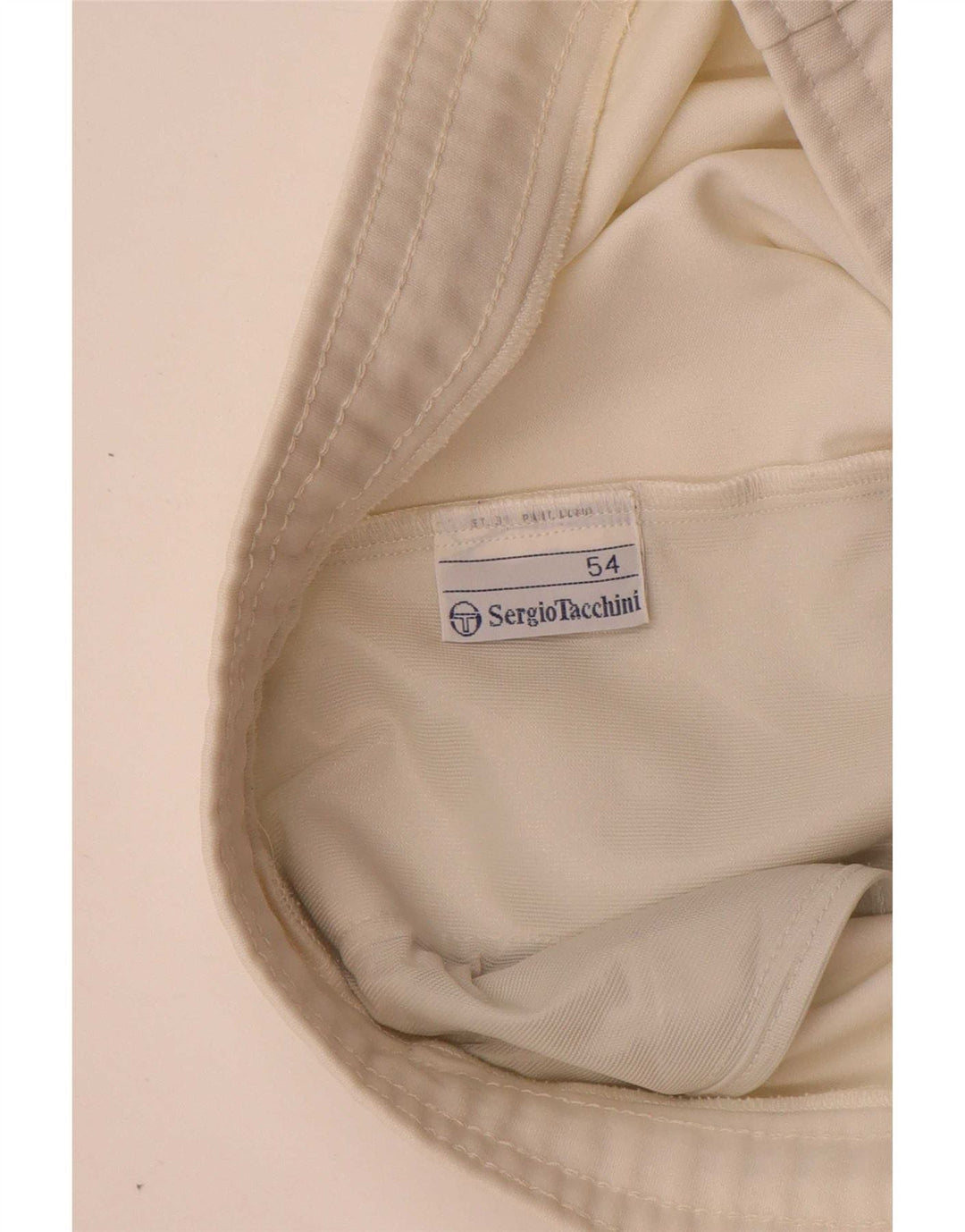Sergio Tacchini Short de sport graphique pour homme IT 54 XL Blanc Polyester