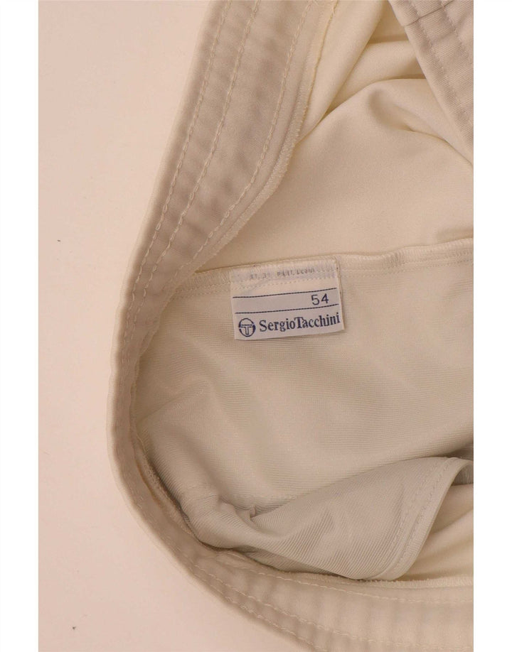 Sergio Tacchini Short de sport graphique pour homme IT 54 XL Blanc Polyester