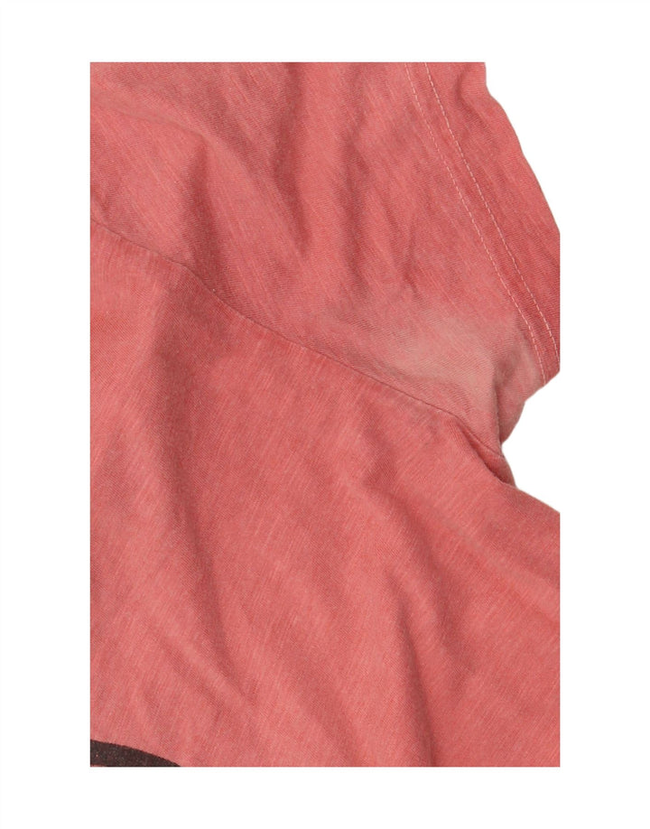 HUGO BOSS Haut T-Shirt Graphique Homme Rose Large