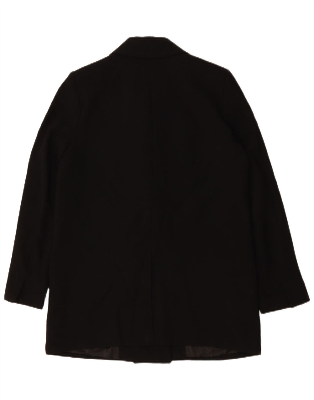 Zara Veste blazer longue à double boutonnage pour femme UK 16 Large Noir