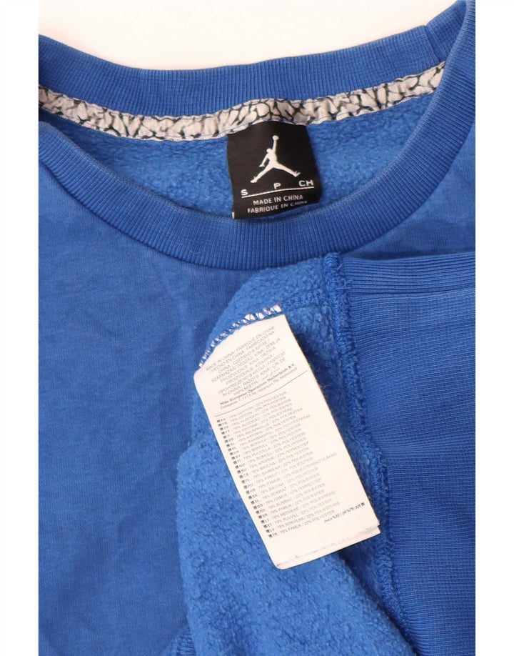 Jordan Sweat-shirt à motif abstrait pour homme en coton bleu Taille S