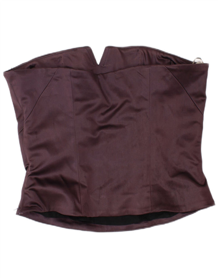 COAST Haut Corset Femme UK 12 Acétate Violet Moyen