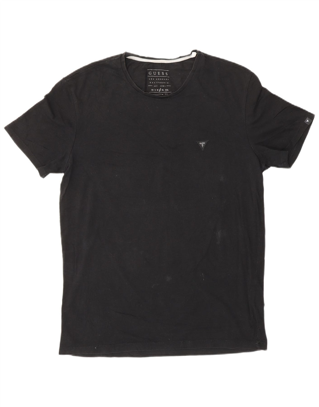 Guess T-Shirt Homme Haut Large Noir Coton