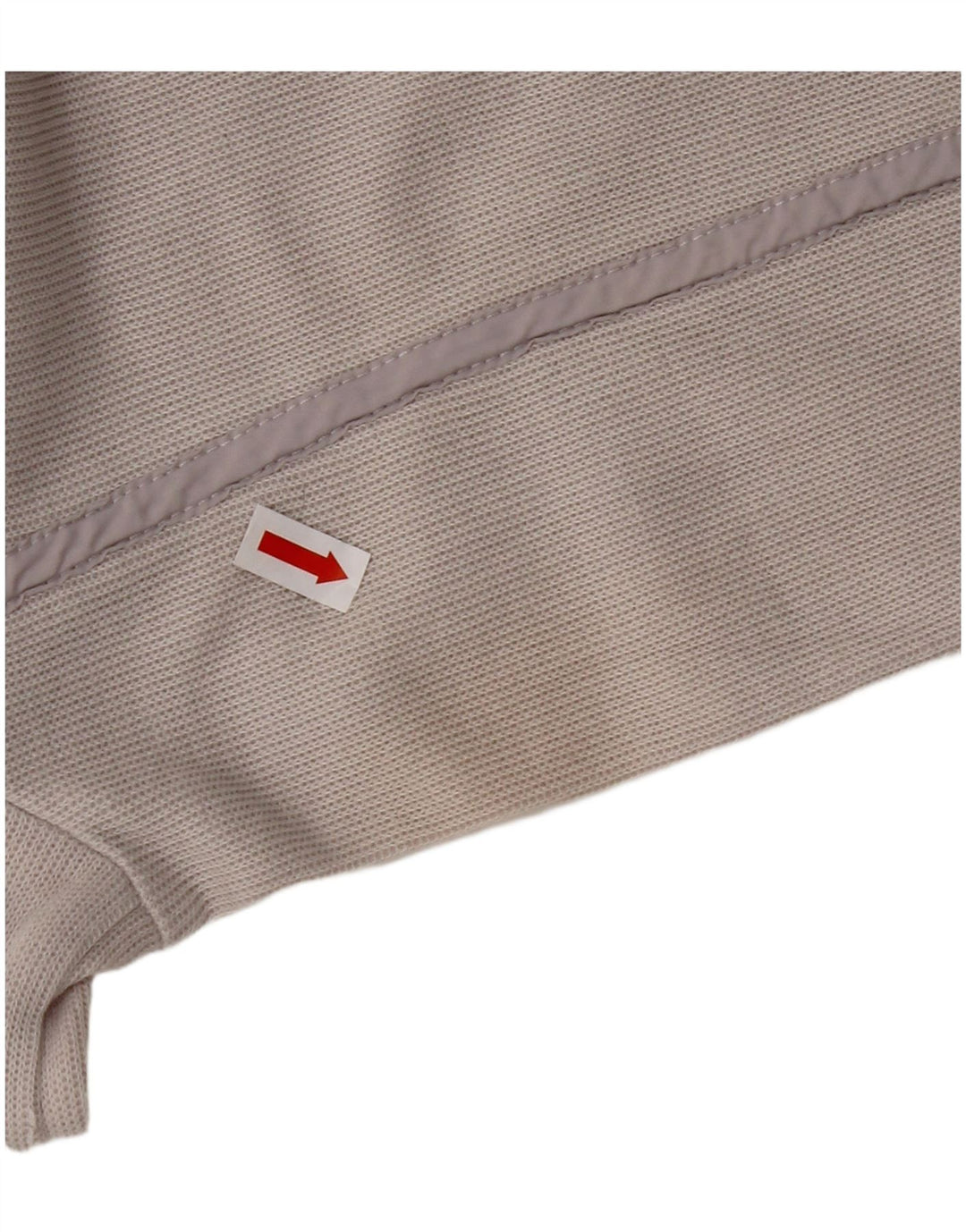 HUGO BOSS Homme Top Manches Longues XL Blanc Cassé Colourblock Coton