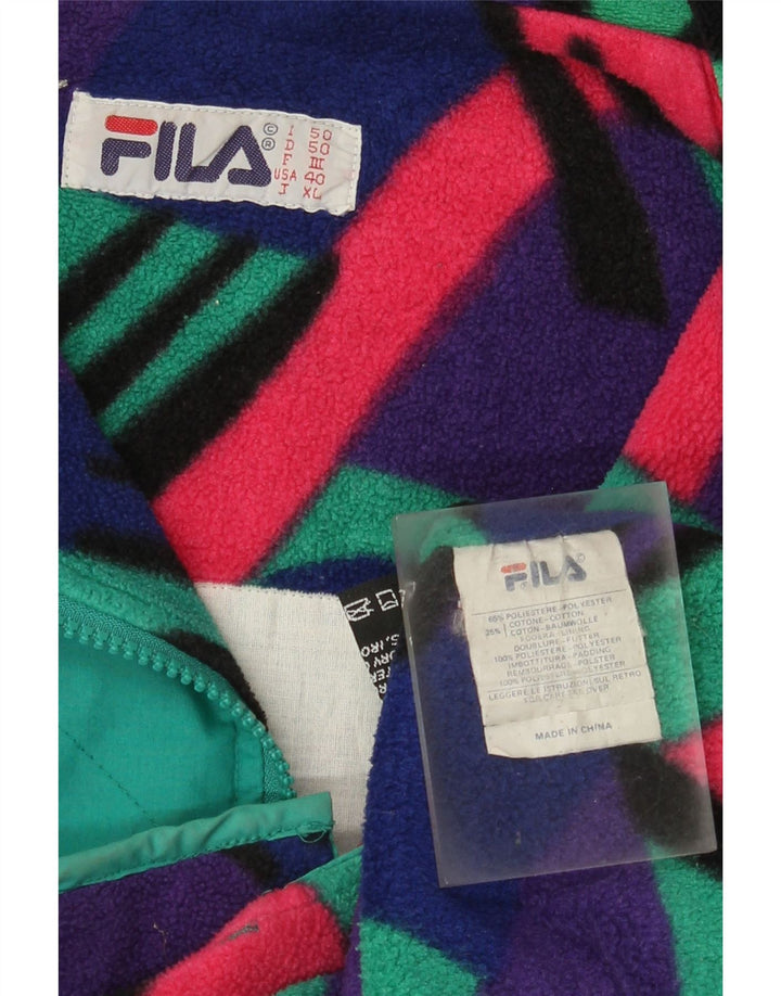 Fila Mens Liner Utility Jacket IT 50 Large Vert Polyester