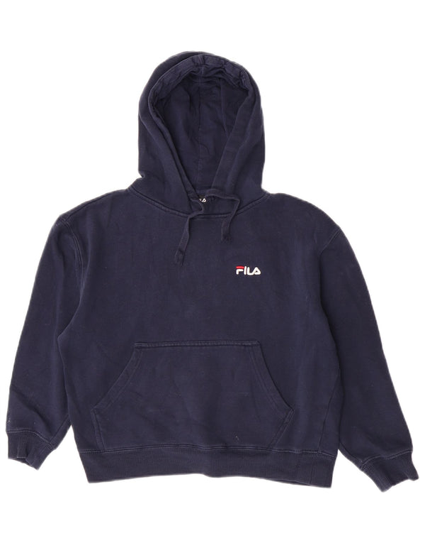 Fila Pull à capuche garçon 10-11 ans Bleu marine moyen Coton