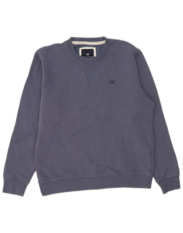 Crew Clothing Sweat-Shirt Homme Bleu Moyen Coton