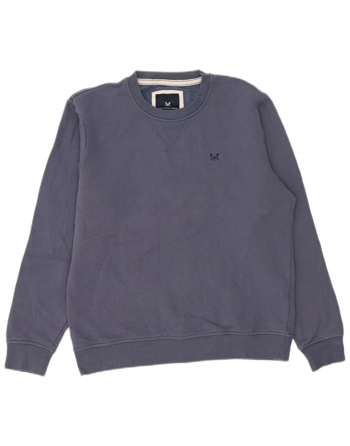 Crew Clothing Sweat-Shirt Homme Bleu Moyen Coton