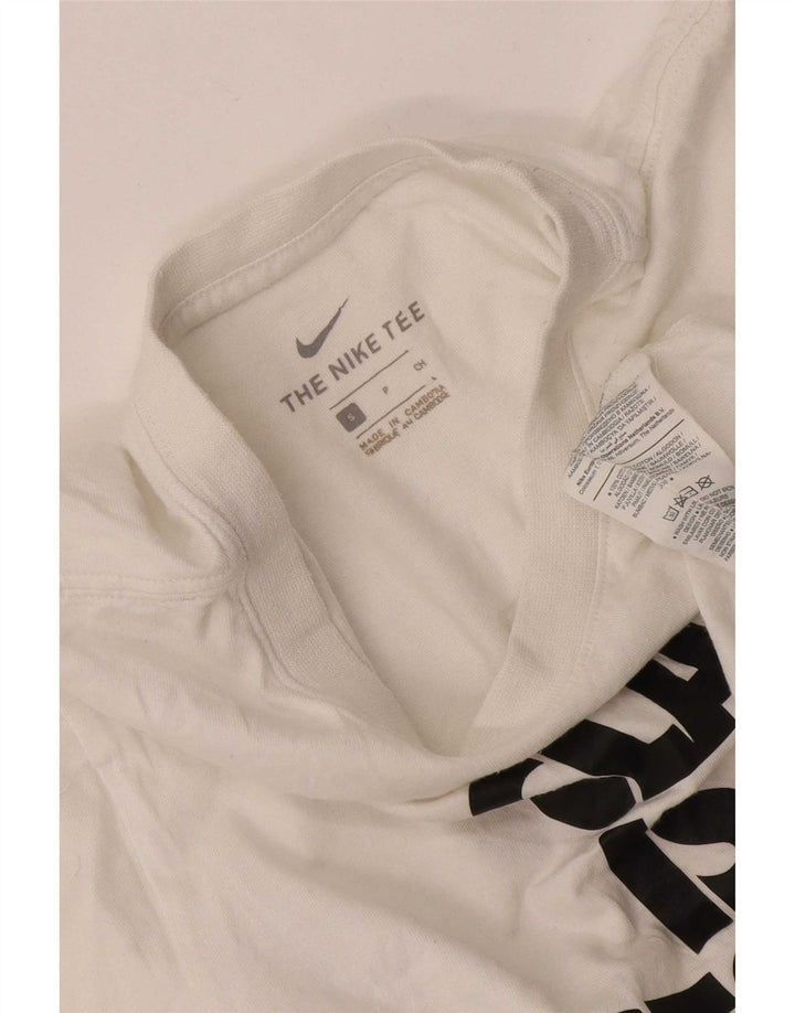 Nike T-shirt graphique pour hommes, petit, en coton blanc