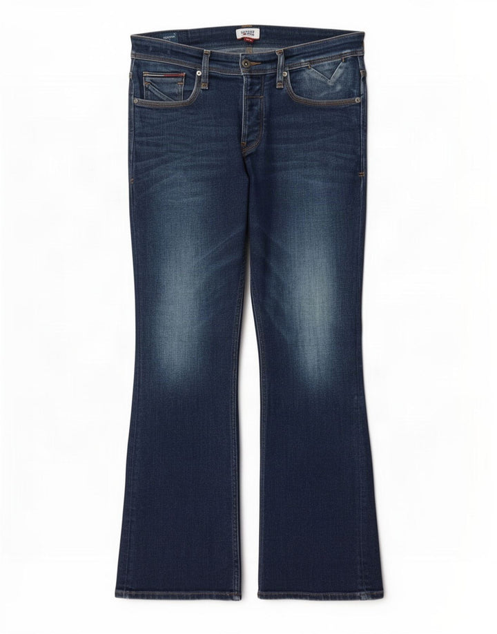 Tommy Hilfiger Jean Bootcut Homme W32 L32 Bleu Coton