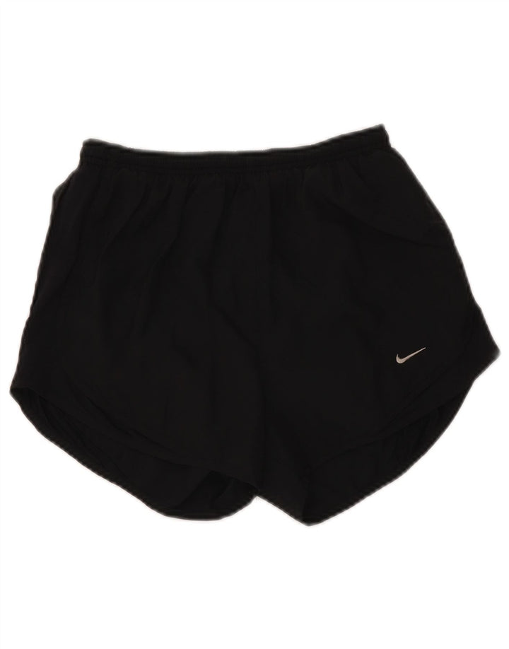 Nike Short de sport Dri Fit pour femme UK 8 Small Noir Polyester