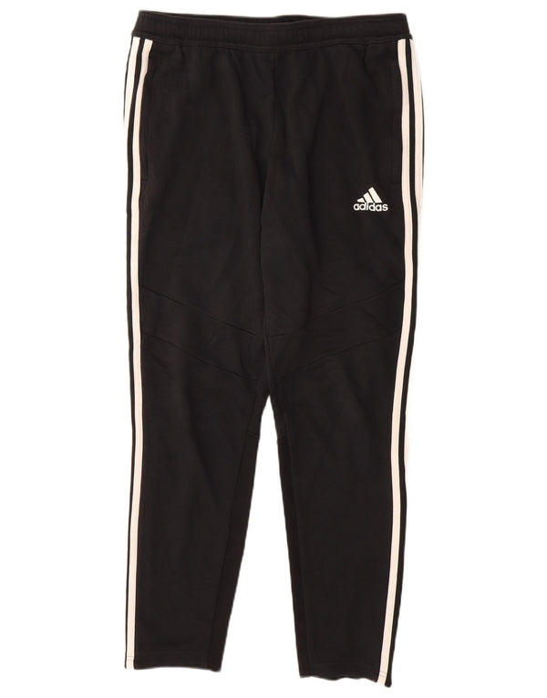 ADIDAS Pantalon de survêtement pour homme en coton noir moyen