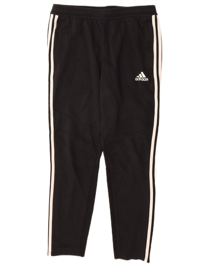 ADIDAS Pantalon de survêtement pour homme en coton noir moyen