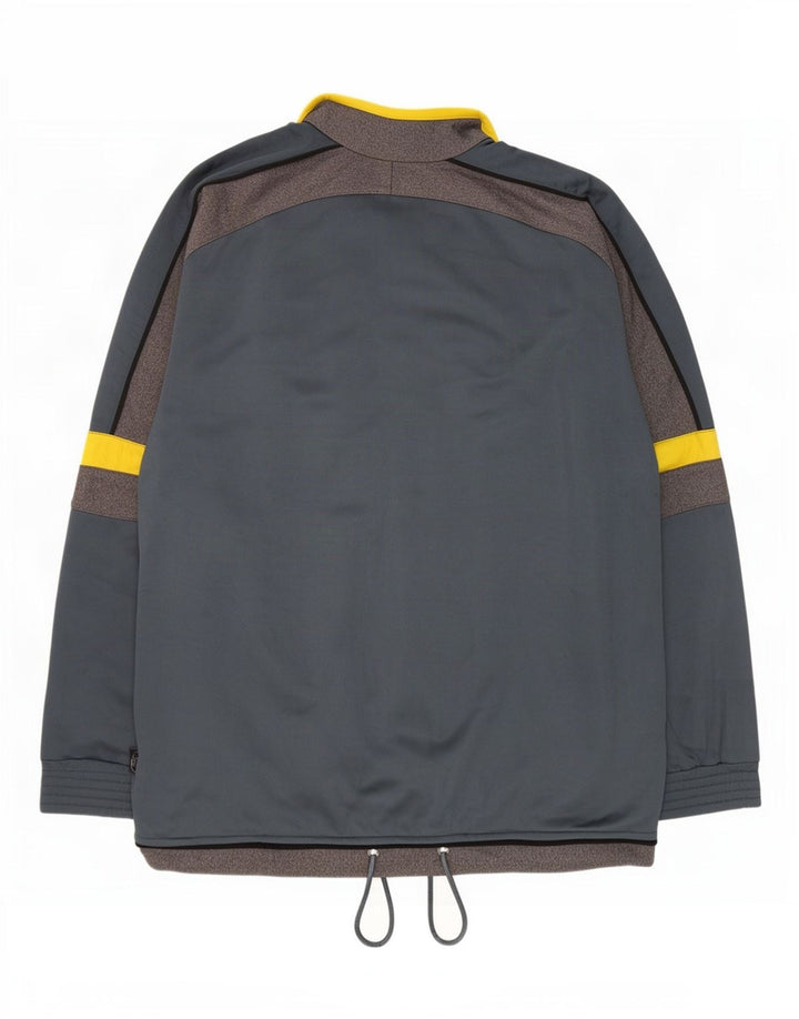 Brugi Veste de survêtement graphique pour homme XL Gris Colorblock Polyester