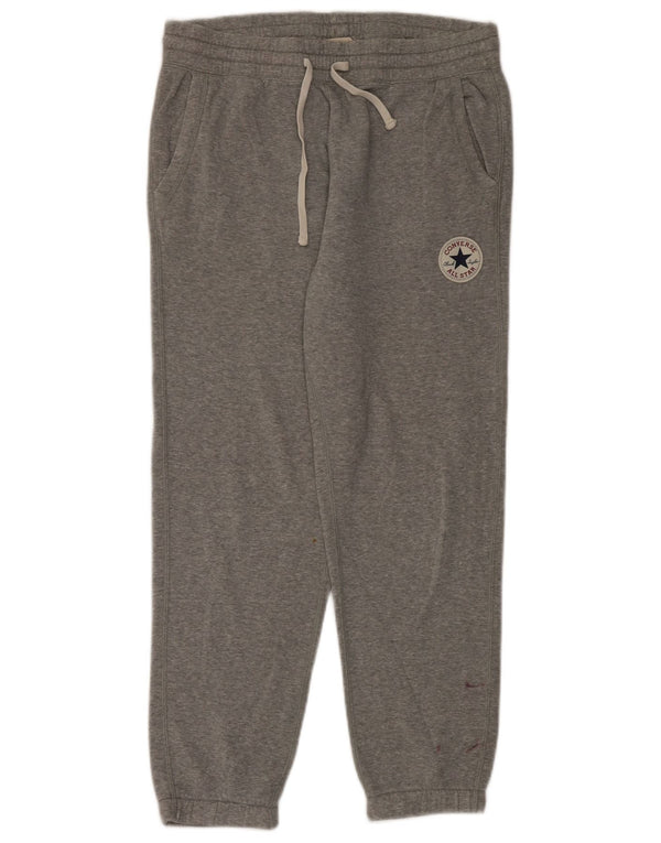 Converse Pantalon de Survêtement Joggers Homme Gris Moyen Coton