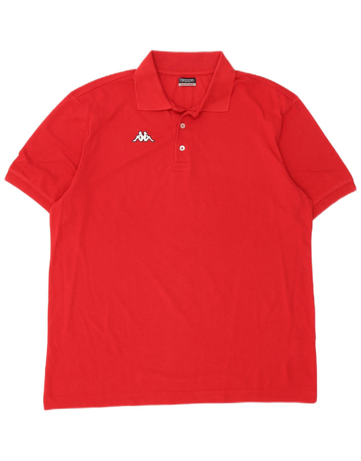 Kappa Polo Homme 2XL Rouge Coton