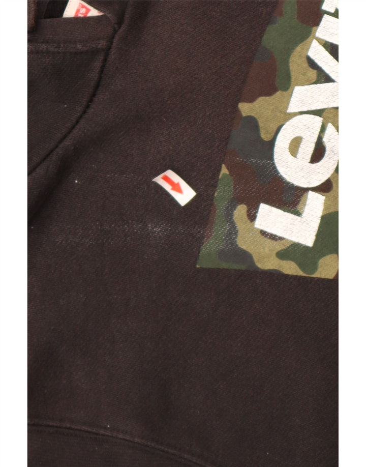 Levi's Pull à Capuche Graphic Homme Noir Moyen Coton