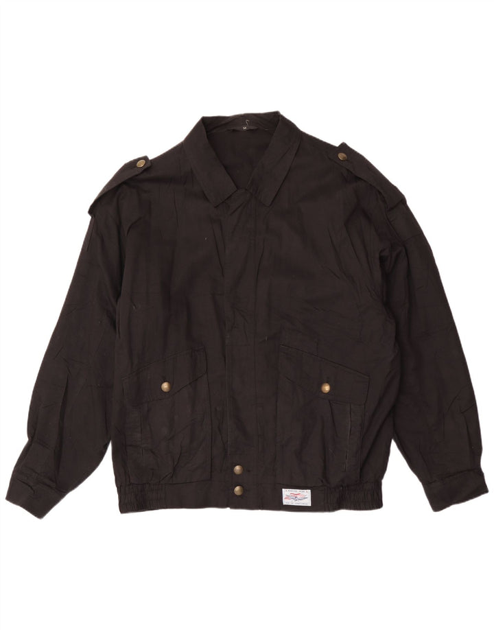 C & A Veste Bomber Militaire Homme EU 54 2XL Coton Noir