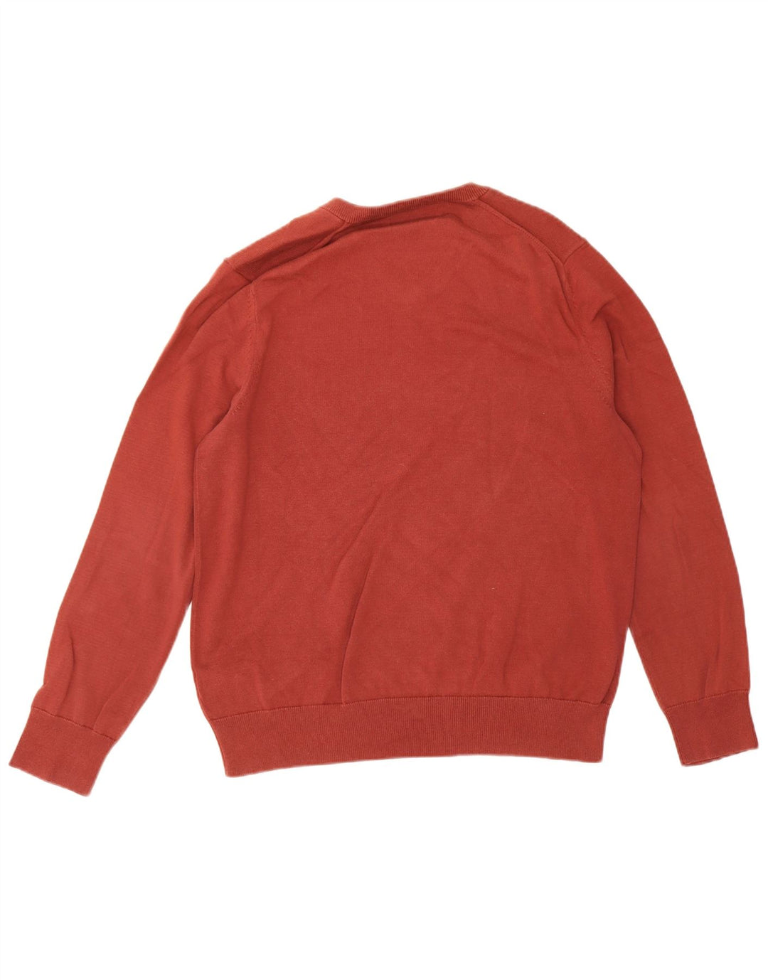 Marks & Spencer Pull col V pour homme en coton marron Taille L