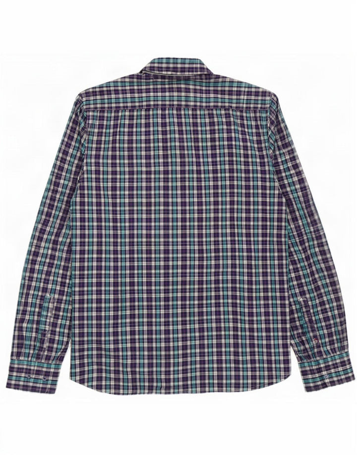 Gas Chemise Homme Grand Carreau Violet